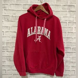 Men’s ALABAMA Genuine Stuff red pullover hoodie sweatshirt Size Large
